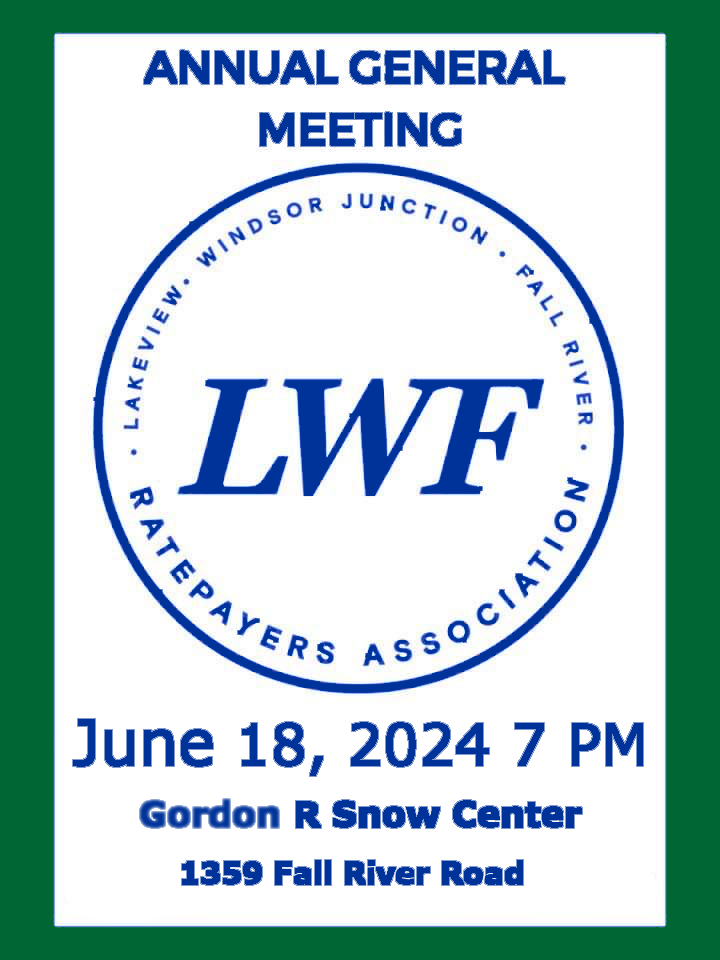LWF Ratepayers Annual General Meeting June 18, 2024 at the Gordon Snow Centre