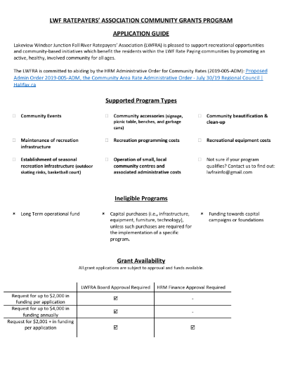 LWF Guide